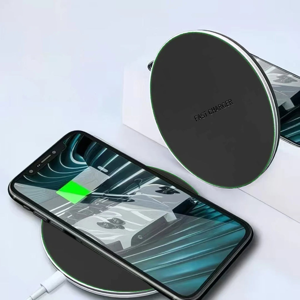 30W Fast Wireless Charger Pad For iPhone17 16 15 14 13  X Pro Max 8 Samsung Galaxy S23 Xiaomi Wireless Charging Station Chargers
