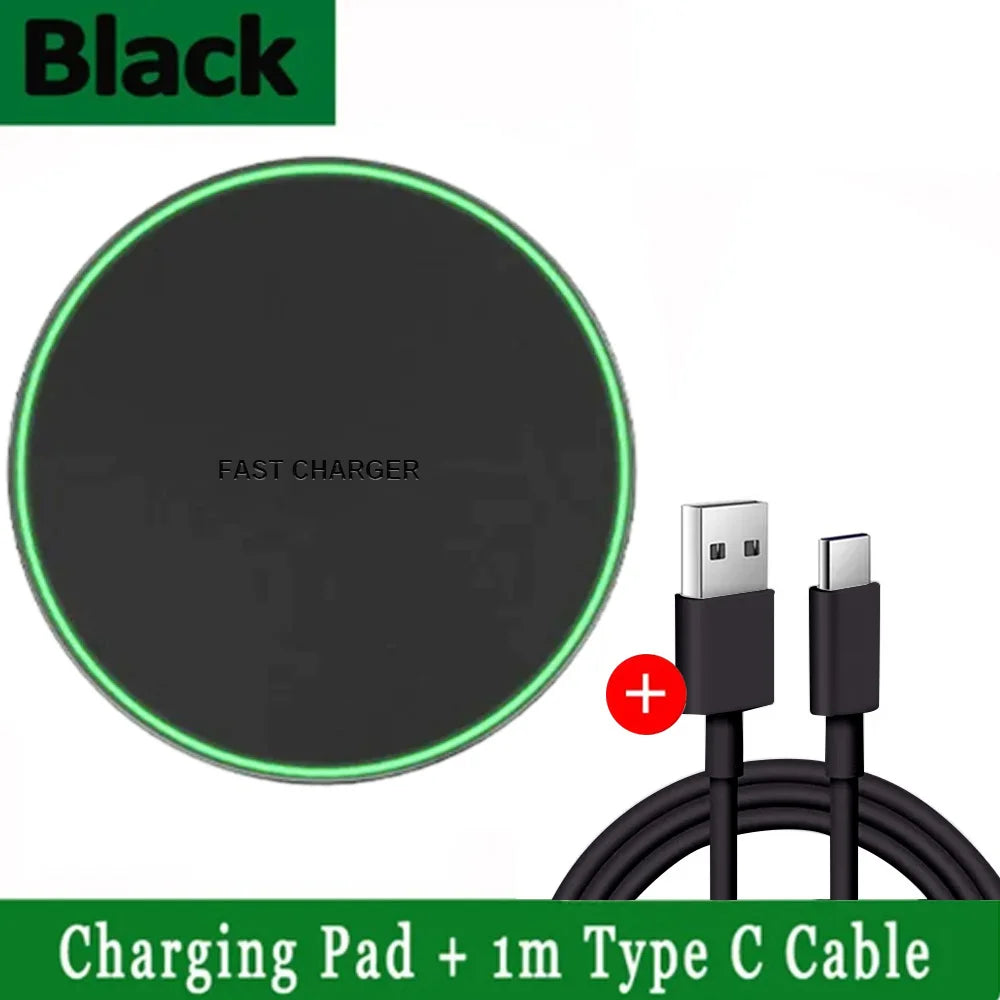30W Fast Wireless Charger Pad For iPhone17 16 15 14 13  X Pro Max 8 Samsung Galaxy S23 Xiaomi Wireless Charging Station Chargers