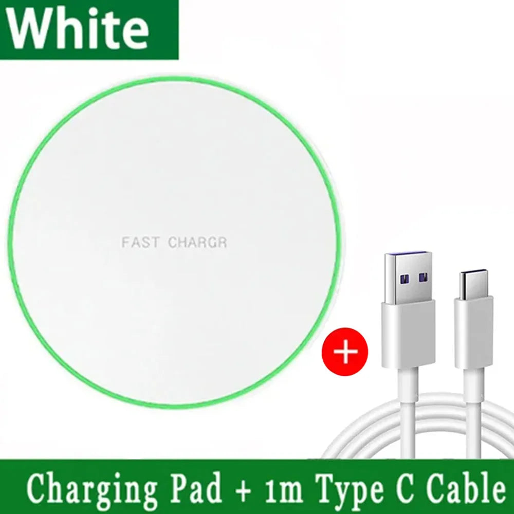 30W Fast Wireless Charging Pad — Universal for iPhone & Android
