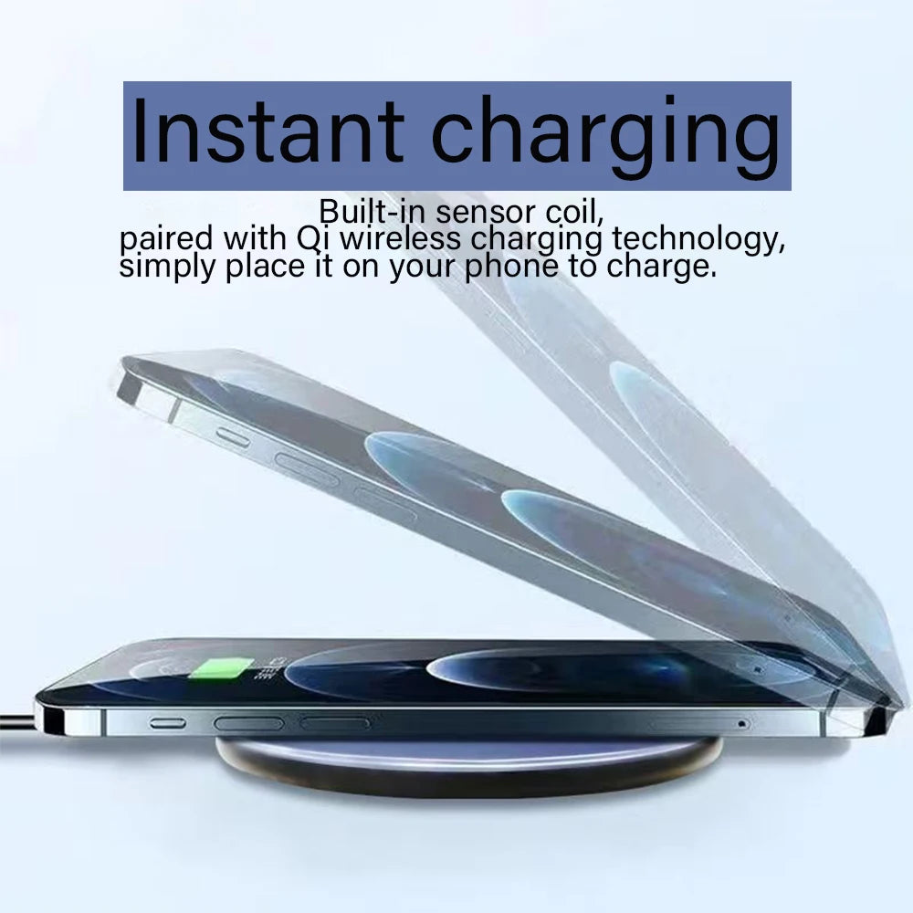 30W Fast Wireless Charger Pad For iPhone17 16 15 14 13  X Pro Max 8 Samsung Galaxy S23 Xiaomi Wireless Charging Station Chargers